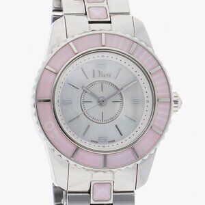 WATCH Dior CD112110 crystal White shell SS QZ